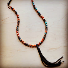 Load image into Gallery viewer, Multi Colored Turquoise Necklace with Wood