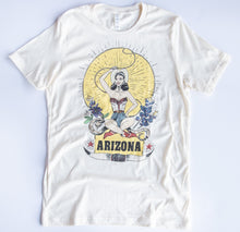 Load image into Gallery viewer, Rockin&#39; B Clothing Roper Girl Tee  Choose a State-Soft Cream