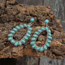 Load image into Gallery viewer, Artificial Turquoise Earrings