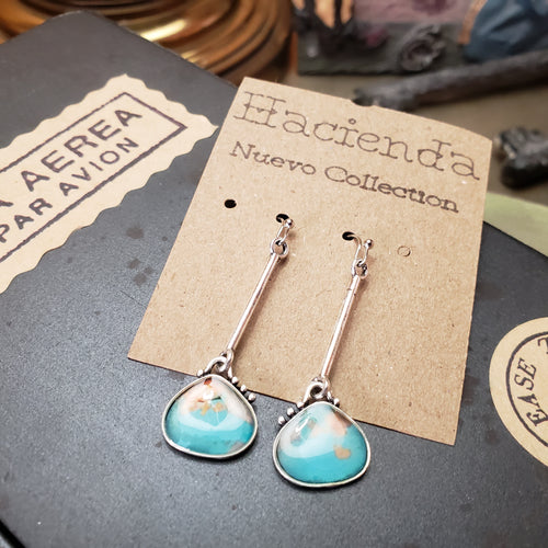Faux Turquoise Pendant Drops - Hacienda Ranch+Home