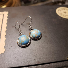 Load image into Gallery viewer, Faux Turquoise Round Earrings - Hacienda Ranch+Home