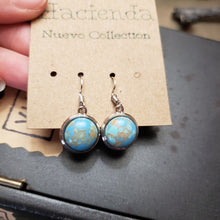 Load image into Gallery viewer, Faux Turquoise Round Earrings - Hacienda Ranch+Home