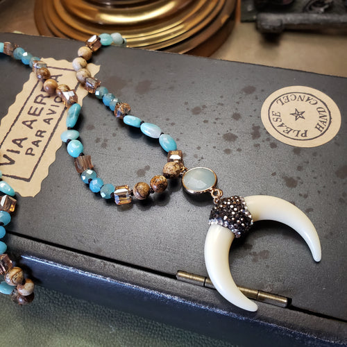 Moon Sparkle Necklace - Hacienda Ranch+Home