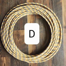 Load image into Gallery viewer, 60&#39; Waxed Colored Cotton Ranch Rope