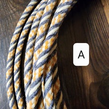 Load image into Gallery viewer, 60&#39; Waxed Colored Cotton Ranch Rope