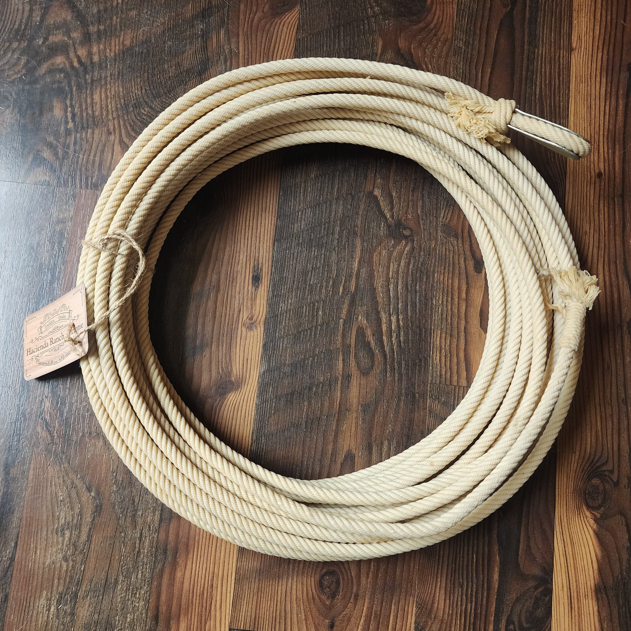 60' 5/16 Waxed Cotton Ranch Rope (white) – Hacienda Ranch+Home