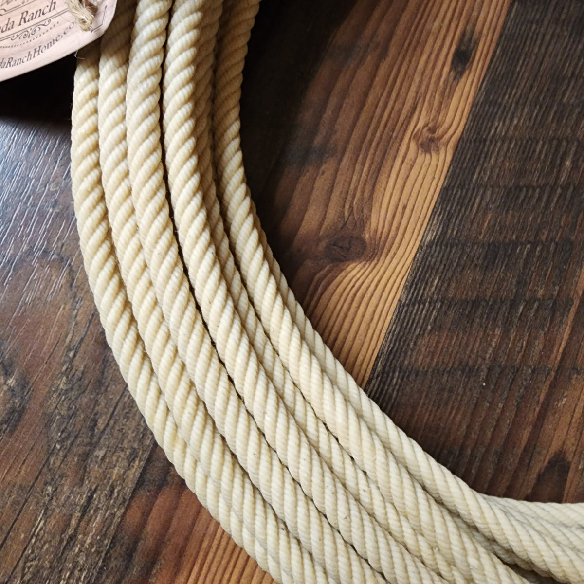 60' 5/16 Waxed Cotton Ranch Rope (white) – Hacienda Ranch+Home