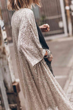 Load image into Gallery viewer, Sequin Open Front Duster Cardigan