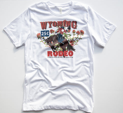 Wyoming Rodeo Tee-White