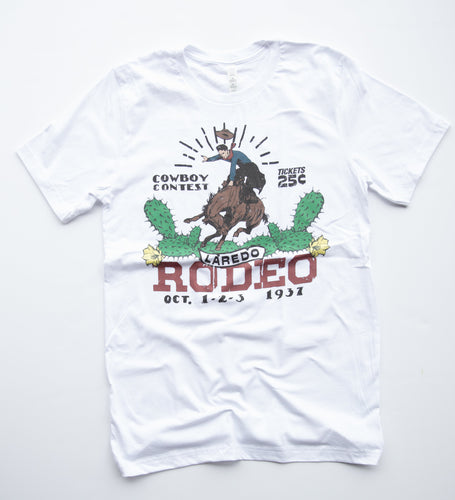 Laredo Rodeo Tee-White