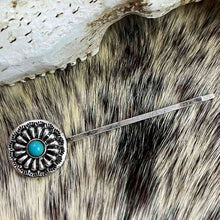 Load image into Gallery viewer, Turquoise Alloy Hairpin