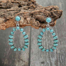 Load image into Gallery viewer, Artificial Turquoise Earrings