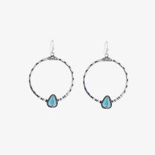 Load image into Gallery viewer, Artificial Turquoise Drop Earrings