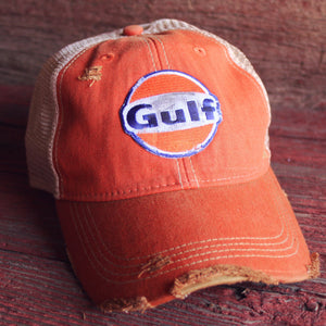 Gulf Distressed Trucker Cap Four Colors