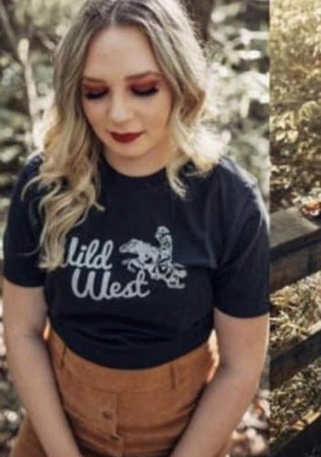 Wild West Tee Vintage Black