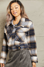 Load image into Gallery viewer, Quincy Semi Cropped Plaid Shacket