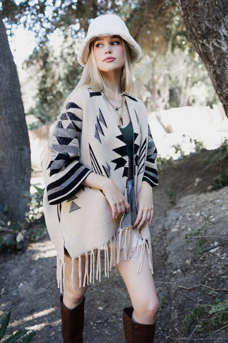 Muir Woods Geometric Print Cardigan