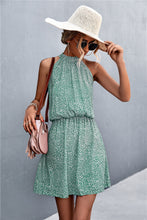 Load image into Gallery viewer, Floral Tied Sleeveless Mini Dress