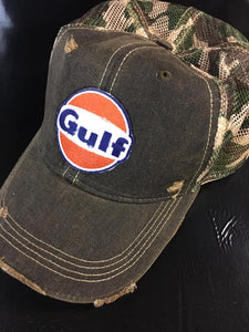 Gulf Distressed Trucker Cap Four Colors