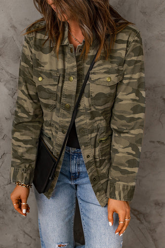 Camouflage Snap Jacket