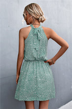 Load image into Gallery viewer, Floral Tied Sleeveless Mini Dress