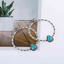 Load image into Gallery viewer, Artificial Turquoise Drop Earrings