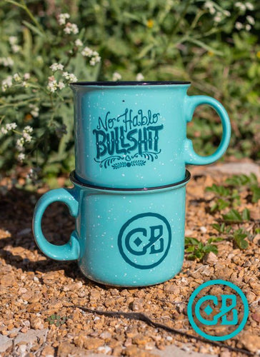 No Hablo Bullshit Mug on Turquoise