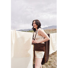 Load image into Gallery viewer, Mocha Dash Hand Tooled Leather Fringe Bag by Myra Bag